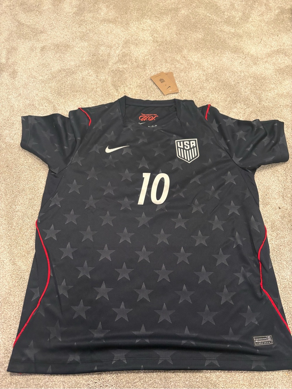 USA #10 nike World Cup away Soccer Jersey Pulisic SLIM FIT XL